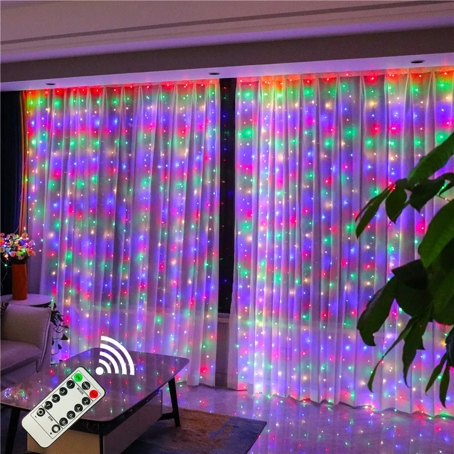 LED Garland Curtain Lights