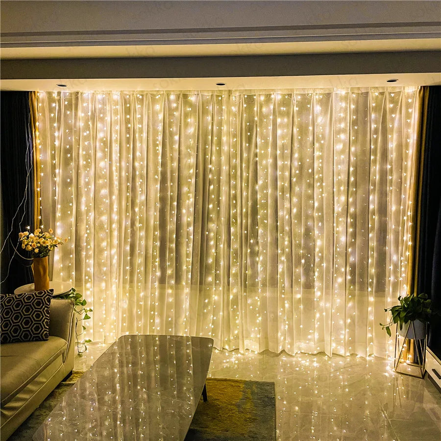 LED Garland Curtain Lights