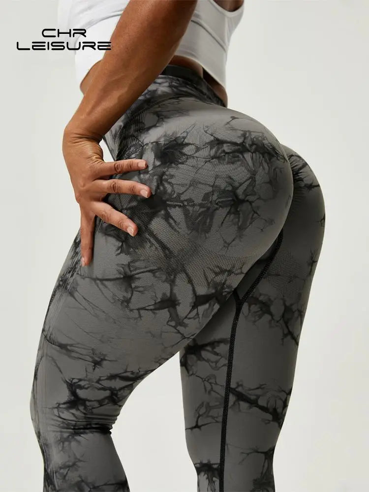 Tie Dye Push Up High Waist Leggings