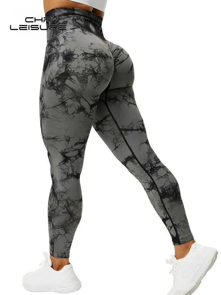 Tie Dye Push Up High Waist Leggings